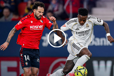 ไฮไลท์ฟุตบอล ลาลีกา โอซาซูน่า 2-1 เรอัล มาดริด 21/02/2026