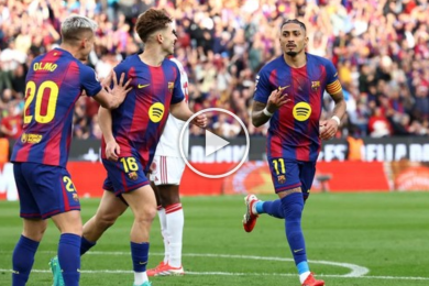 ไฮไลท์ฟุตบอล ลาลีกา บาร์เซโลน่า 5-2 เซบีย่า 15/03/2026