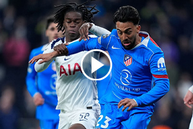 ไฮไลท์ฟุตบอล ยูฟ่า แชมเปี้ยนส์ลีก สเปอร์ส 3-2 แอตฯ มาดริด 18/03/2026